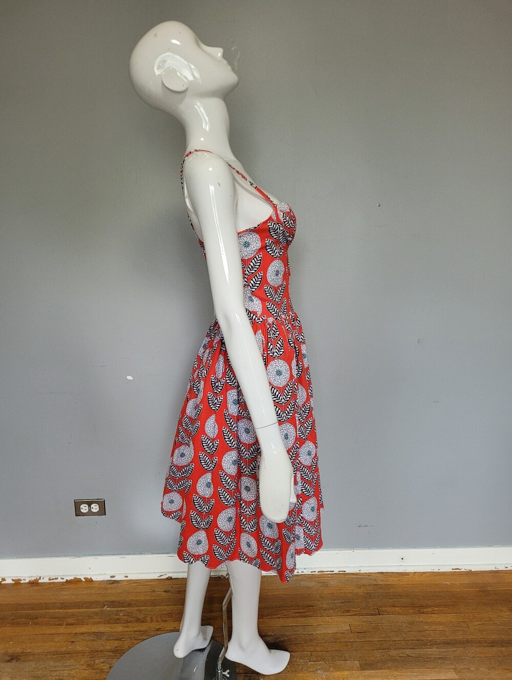 Bernie Dexter Paris Dress In What A Dahlia Print, VGUC, Size 2X - Picture 3 of 8